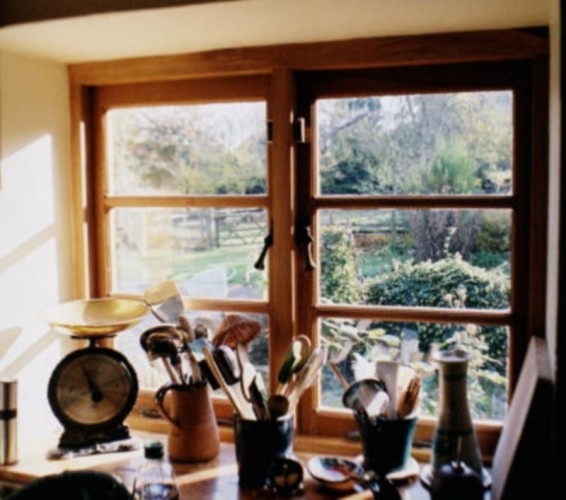 bespoke joinery, oak casement window